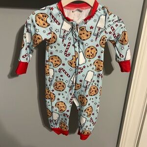 Christmas milk and cookies pajamas